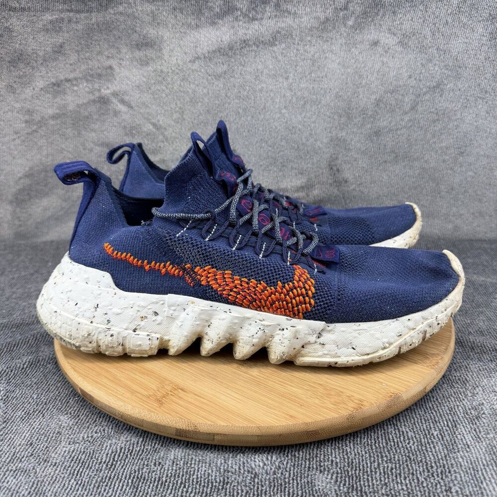 Nike Space Hippie 01 Shoes Mens Size 9.5 Blue Knit Running Sneakers DN0010-400